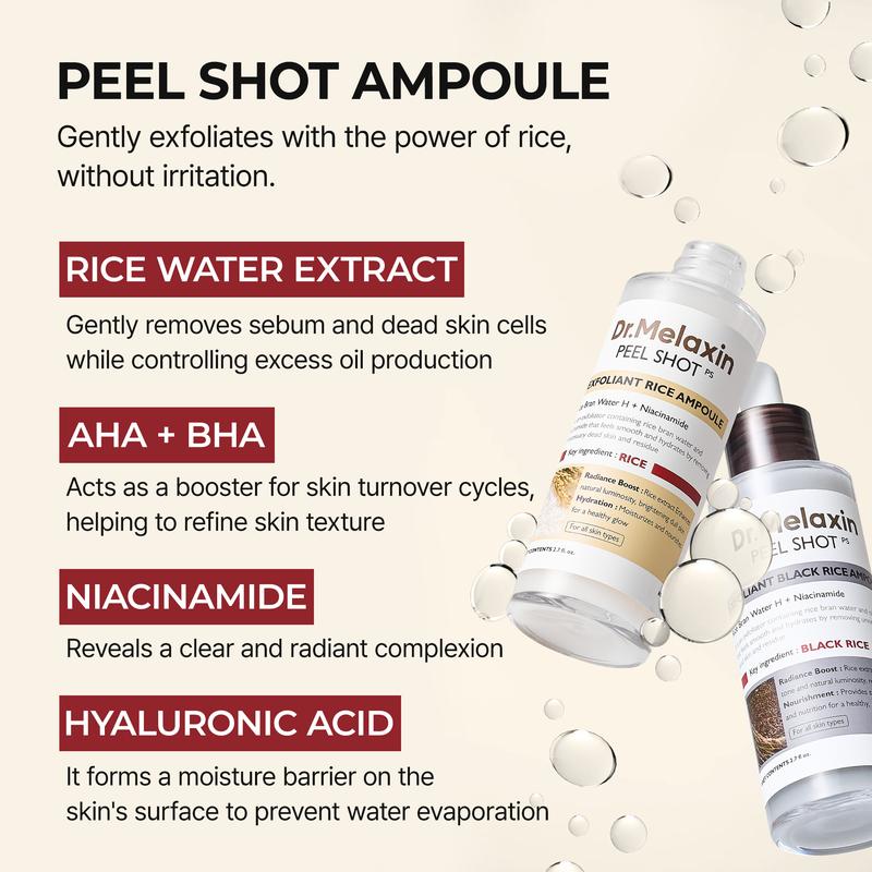 Dr. Melaxin Peel Shot Glow Rice Ampoule Duo